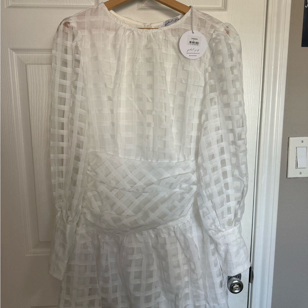 NWT Petal & Pup Long Sleeve Puff Mini Dress - Picture 3 of 6